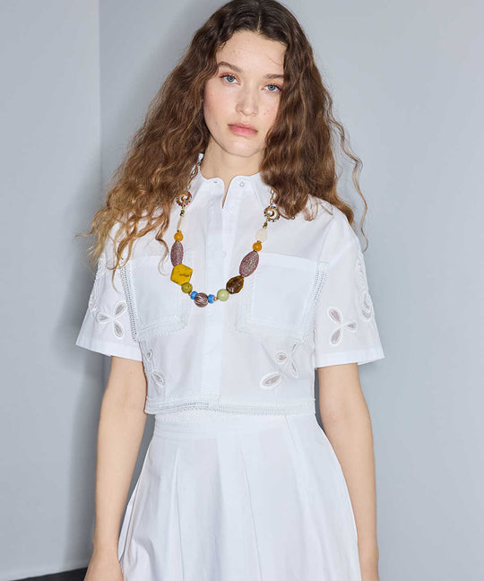Beaded and Embroidered Shirt