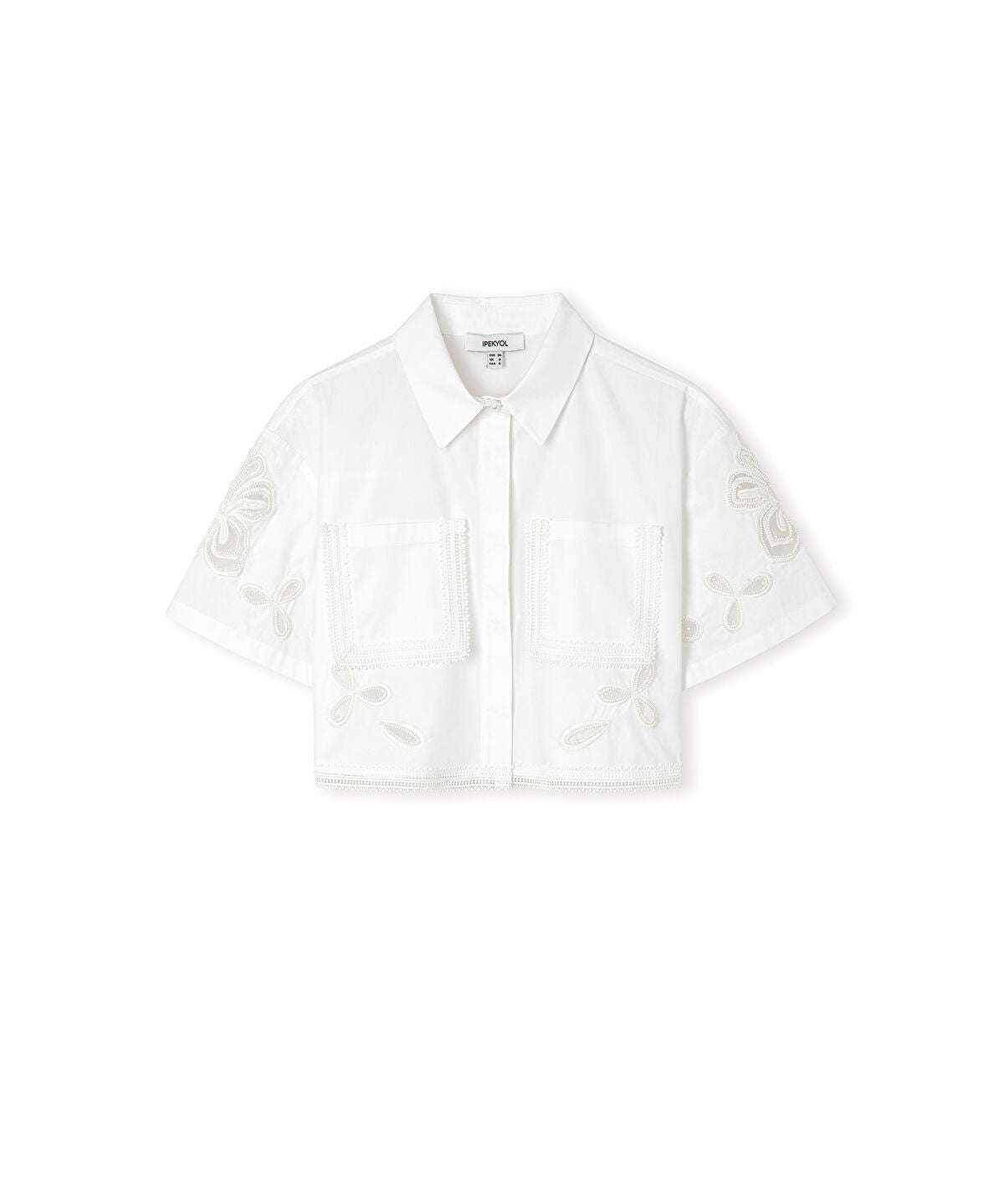 Zoomed Beaded and Embroidered Shirt