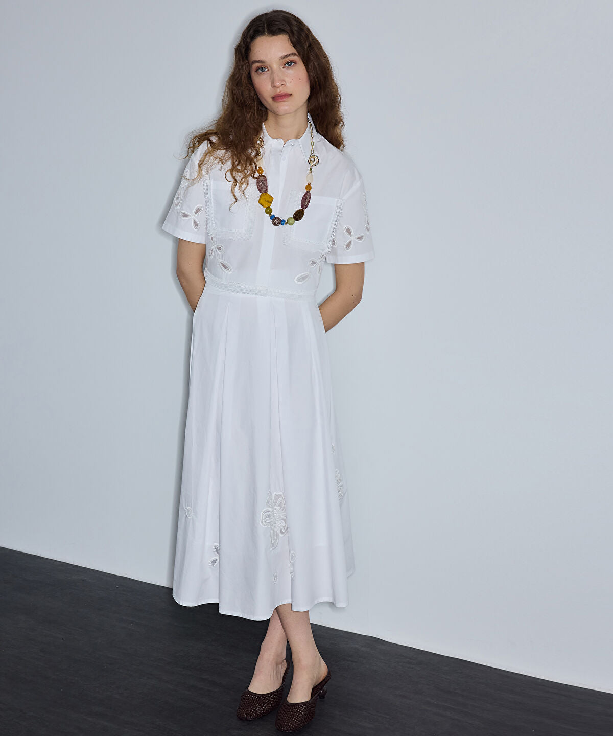 Zoomed Beaded and Embroidered Shirt
