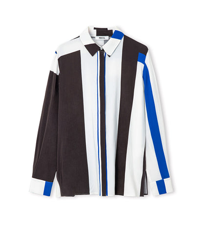 Printed Color-Block Shirt