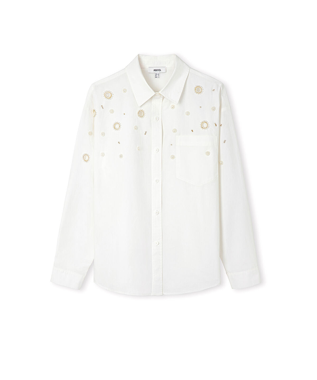 Zoomed Embroidered Cutout Poplin Shirt