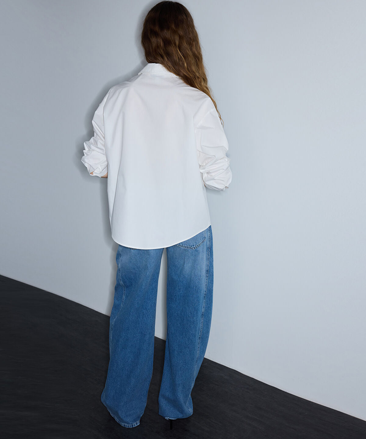 Zoomed Embroidered Cutout Poplin Shirt