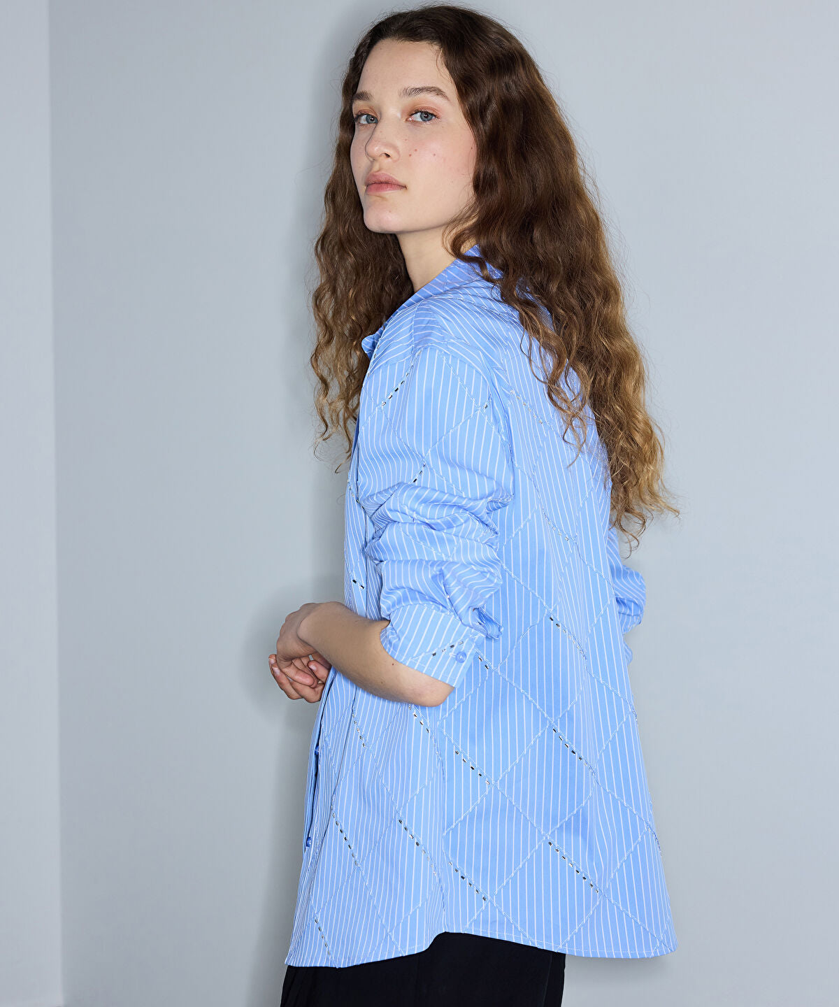 Zoomed Rhinestone Shirt