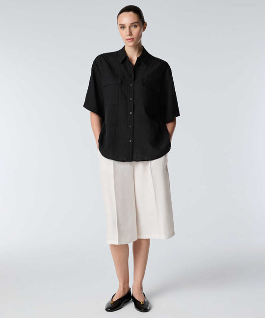 Relaxed-Fit Shirt with Flap Pockets