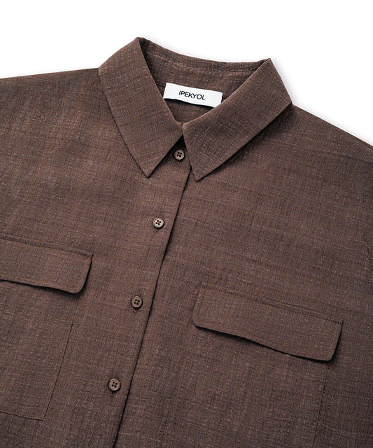 Relaxed-Fit Shirt with Flap Pockets