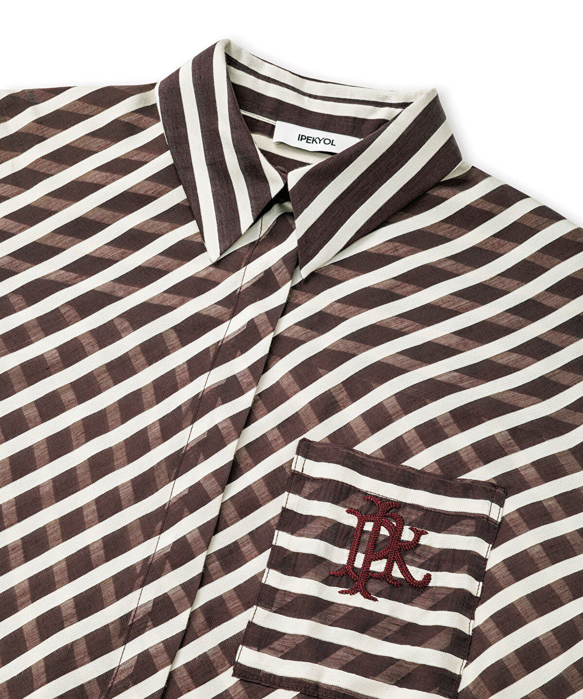 Zoomed Monogram Embroidery Shirt