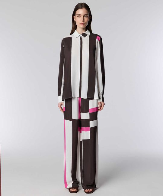 Color-Block Printed Shirt