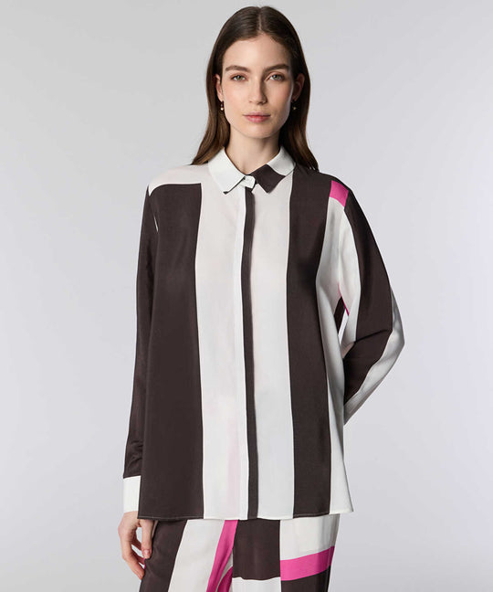 Color-Block Printed Shirt