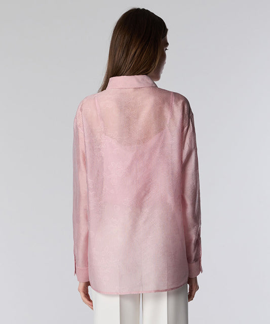 Embroidered Stripe Shirt