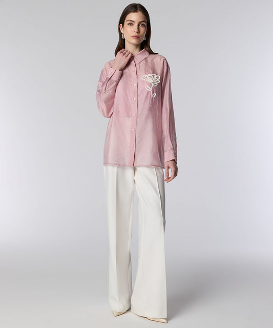 Embroidered Stripe Shirt