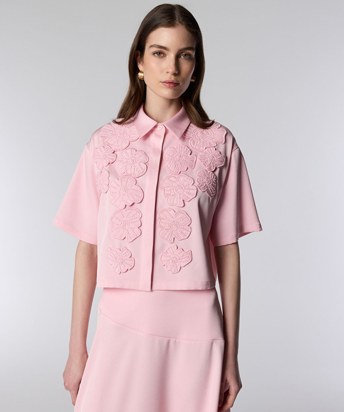 Floral Applique Shirt