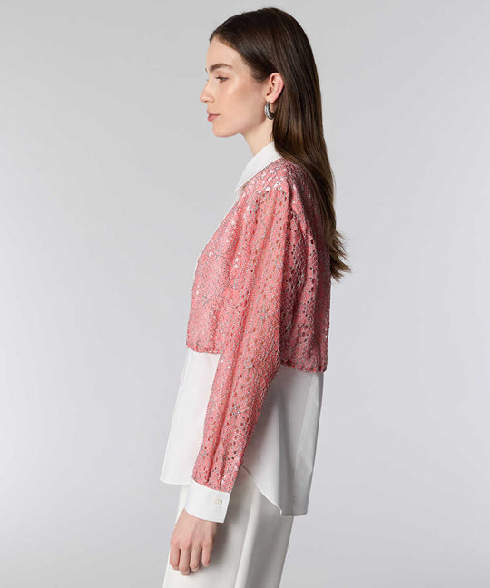 Layered Shirt with Elasticated Waist