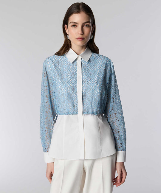 Layered Shirt with Elasticated Waist