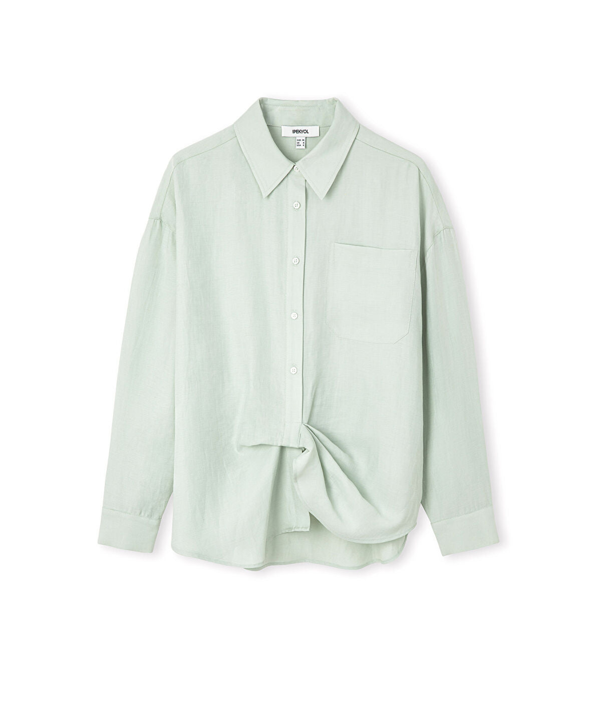 Zoomed Asymmetric Twisted Shirt