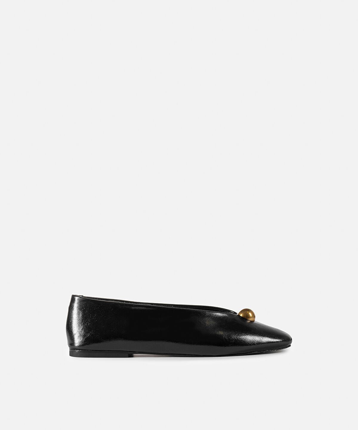Zoomed Buckle Ballet Flats