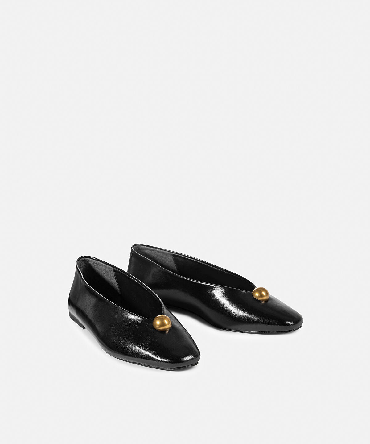 Zoomed Buckle Ballet Flats
