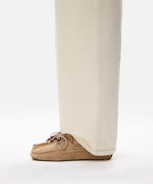 Beaded Suede Leather Loafers