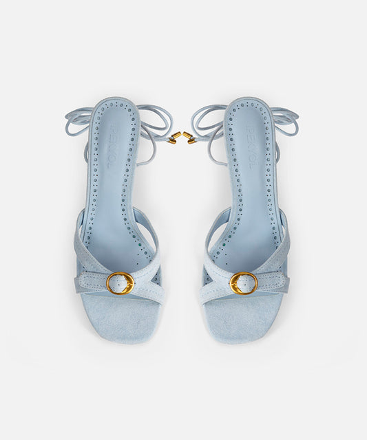 Ankle Tie Heeled Sandals