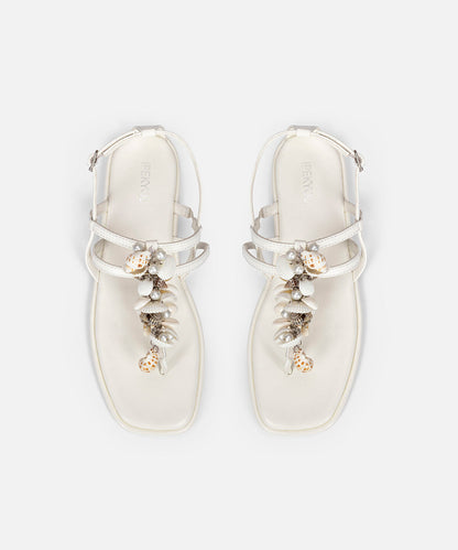 Seashell Embellished Sandals