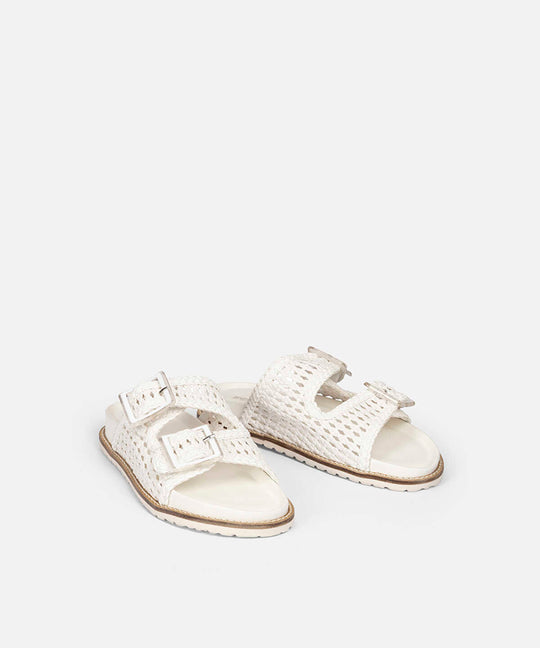 Woven Double Strap Slides