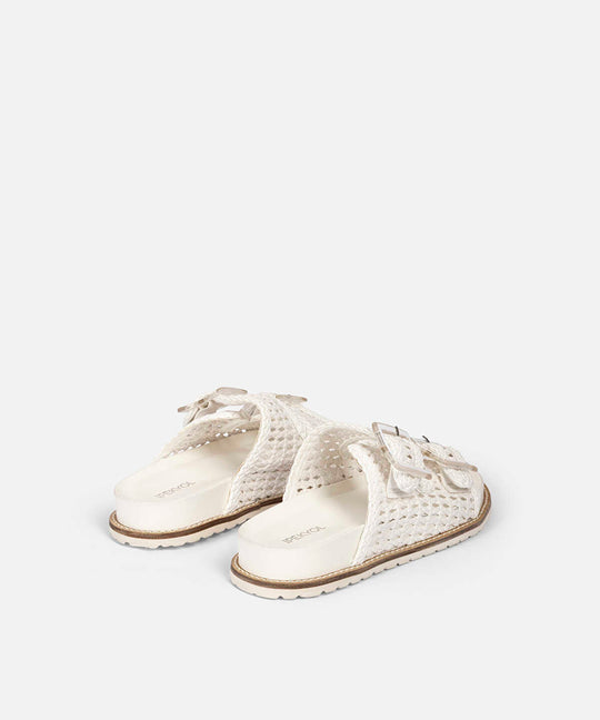 Woven Double Strap Slides