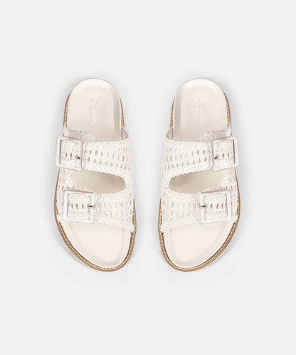 Woven Double Strap Slides