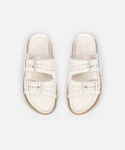 Woven Double Strap Slides