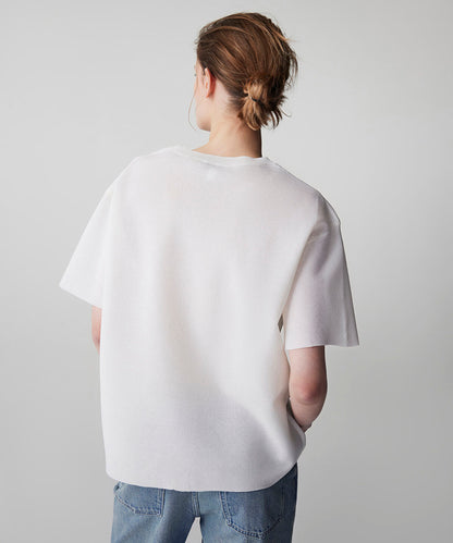Embroidered Knit Top with Applique