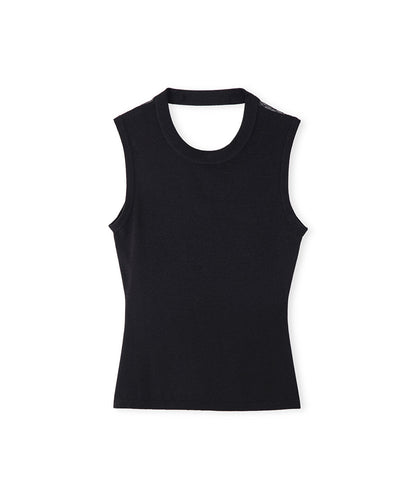Lace Trim Knit Top