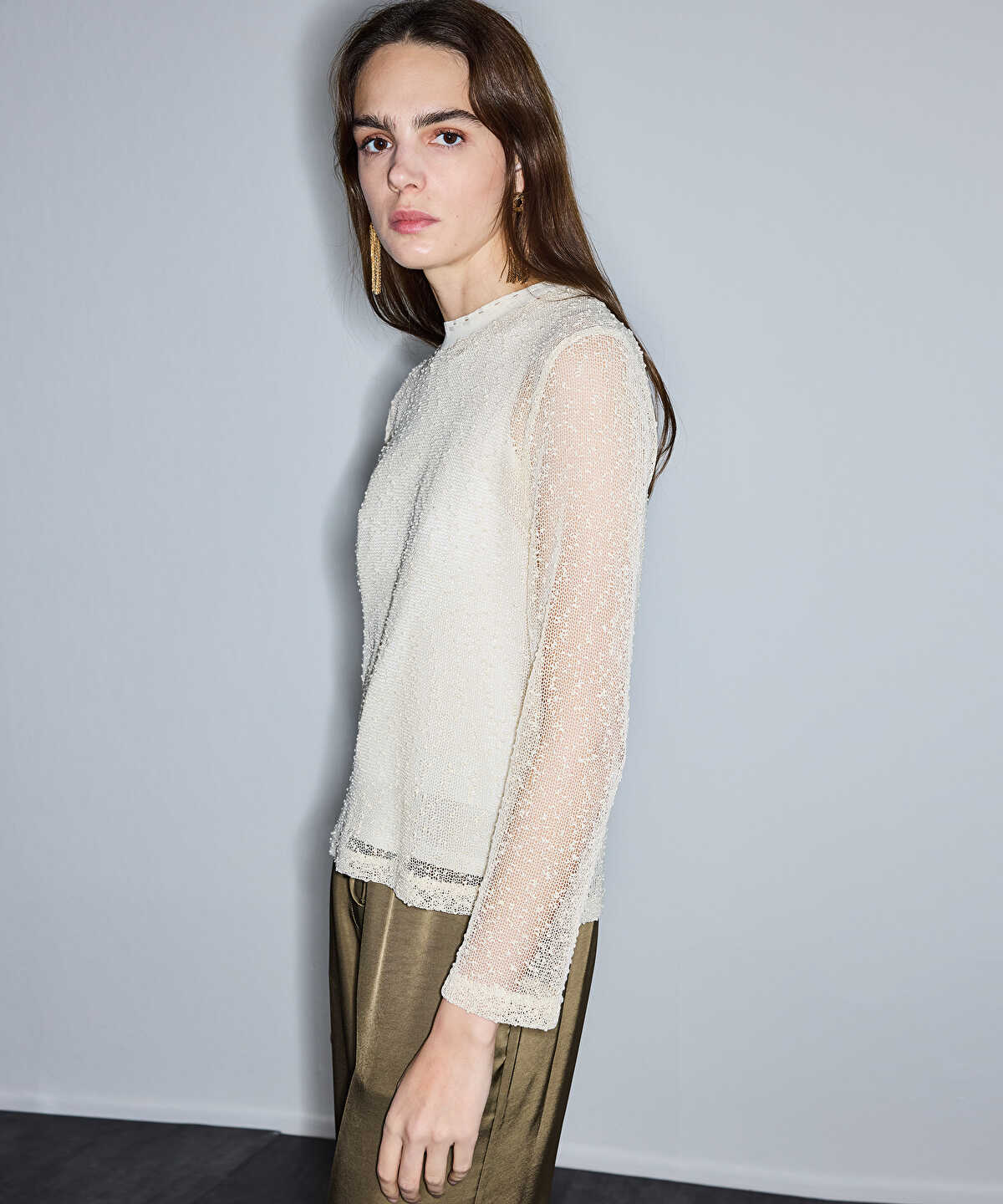 Zoomed Two-Piece Knit Top