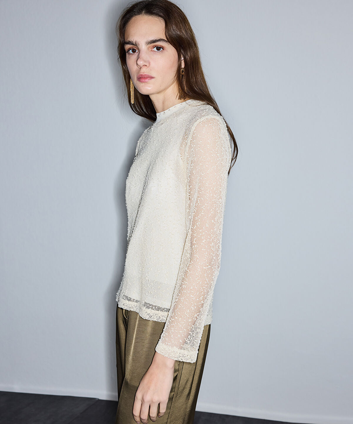 Zoomed Two-Piece Knit Top