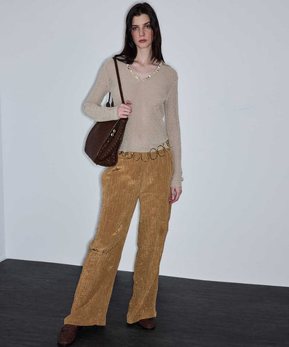 Embellished Knit Top