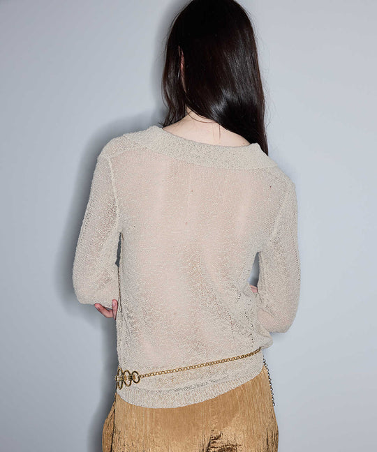 Embellished Knit Top