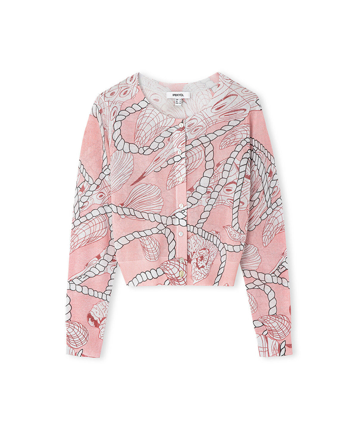 Printed Knit Cardigan