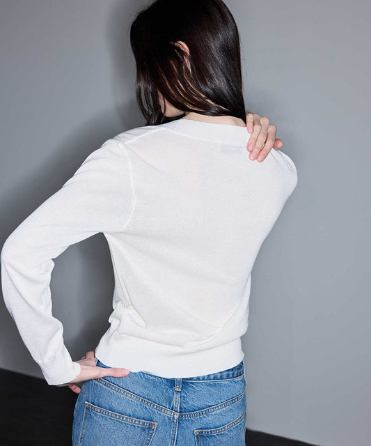 Embroidered Sequinned Knit Top