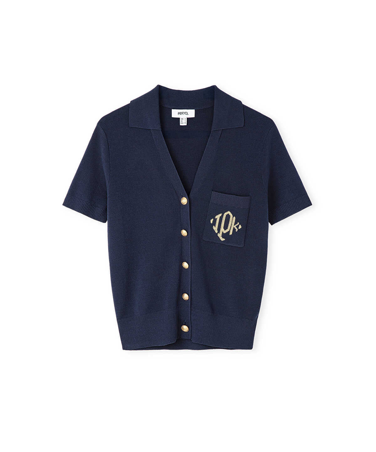Monogram Embroidered Knit Top