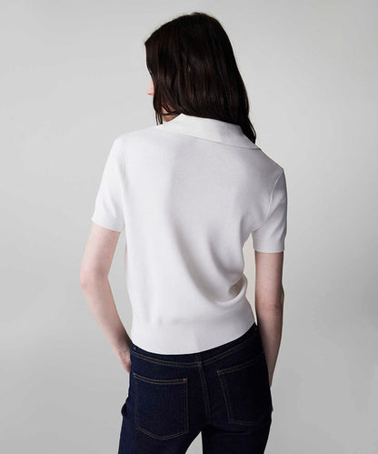 Monogram Embroidered Knit Top