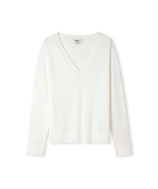 V-Neck Basic Knit Top