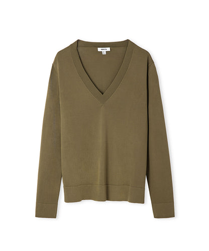 V-Neck Basic Knit Top
