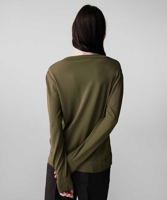 V-Neck Basic Knit Top