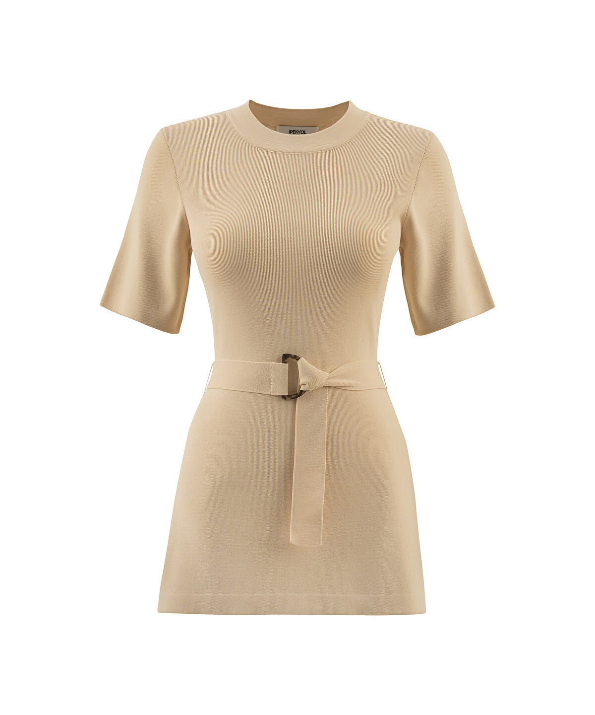 Belted Knit Top