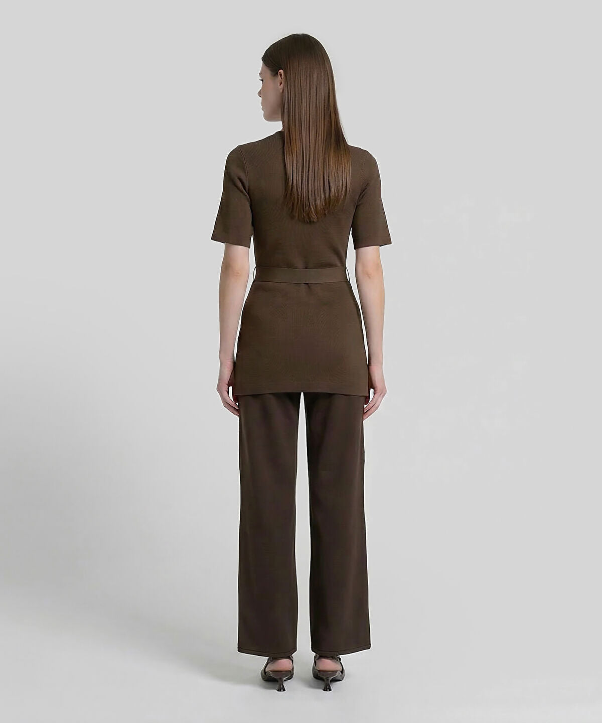 Zoomed Belted Knit Top