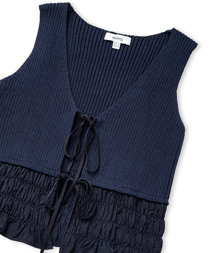 Mixed Knit Top