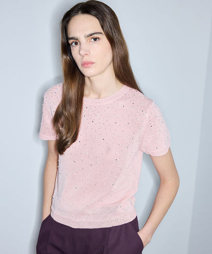 Embellished Knit Top