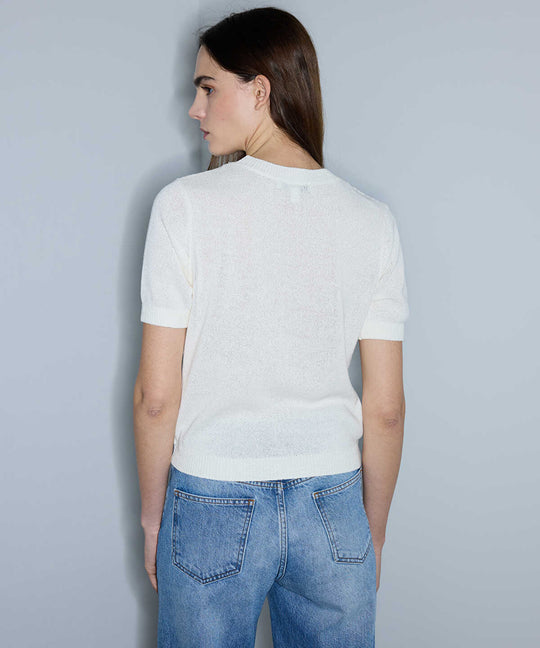 Sequinned Knit Top