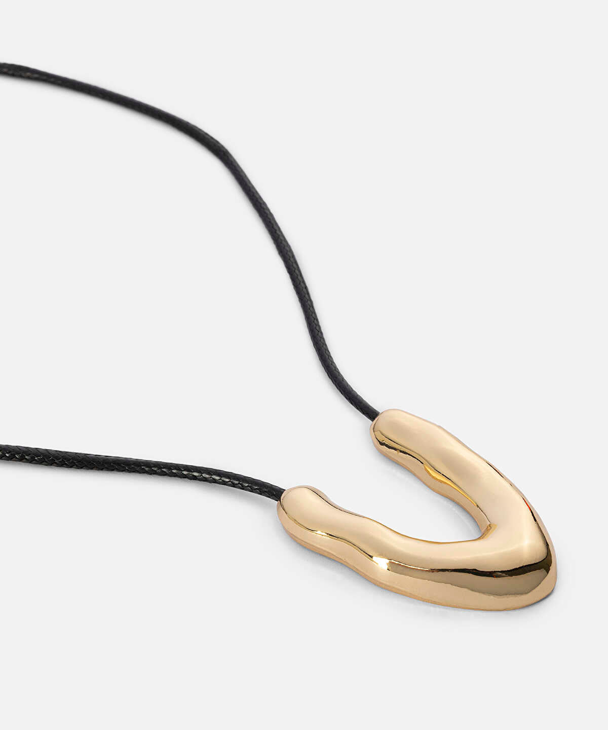 Zoomed Metal-Pendant Cord Necklace