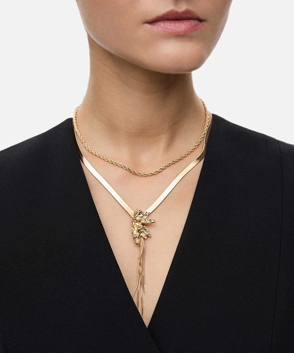 Fringed Layered Necklace