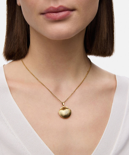Stainless Steel Seashell Necklace