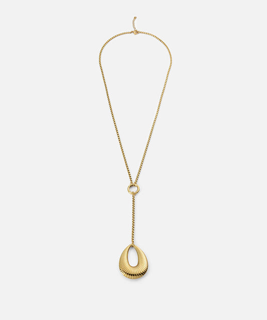 Textured Stainless Steel Necklace