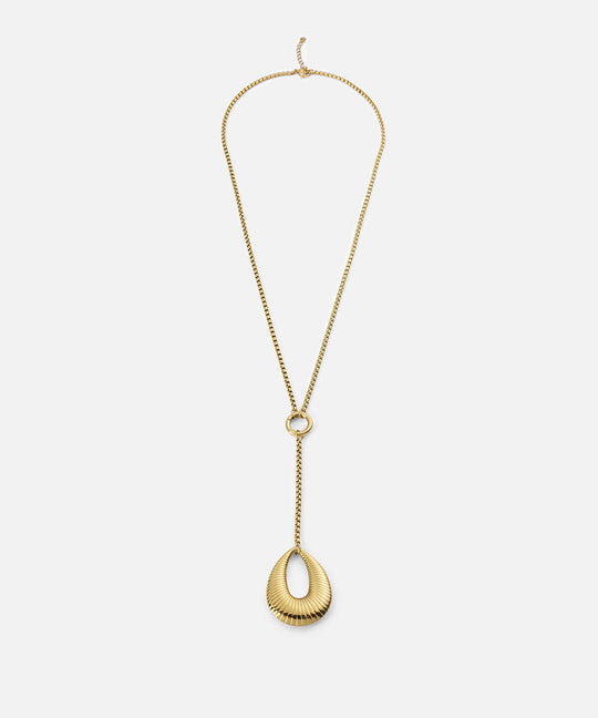 Textured Stainless Steel Necklace